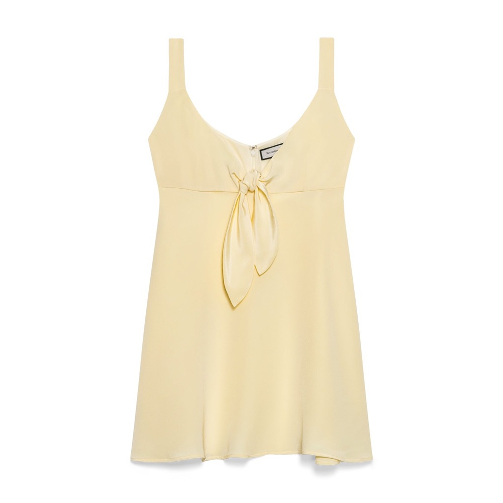 Recreational Habits Dolly Silk Dress in Canary / Butter Yellow Dress